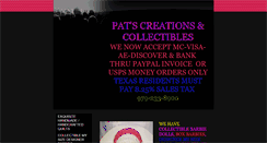 Desktop Screenshot of patscreationsandcollectibles.com